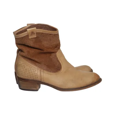 Ankelstøvler (Beige) fra Bullboxer Læder