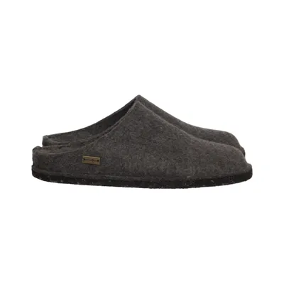Slippers (Gray) from Haflinger Wool