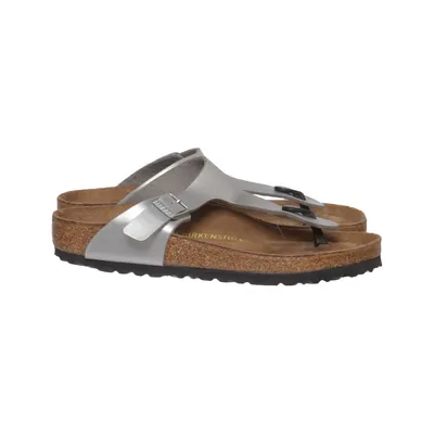 Tongs (Argent) de Birkenstock Cuir
