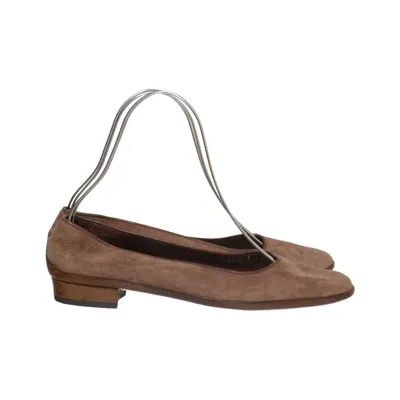 Ballet flats (Brown) from Salvatore Ferragamo Suede