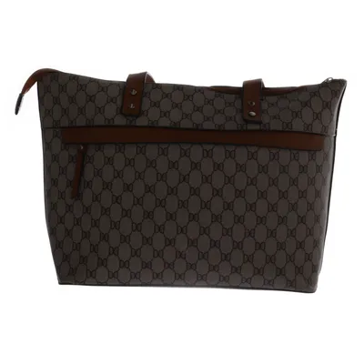 Handväska (Grå, Brun) från Don Donna Polyester, Polyuretan