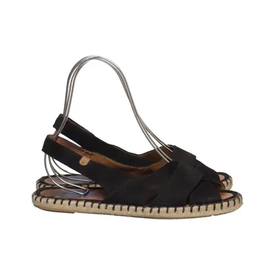Espadrilles (Noir) de Verbenas Cuir