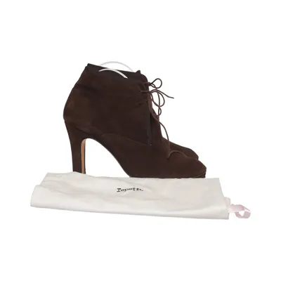 Bottes à talons (Marron) de Repetto Cuir, Daim