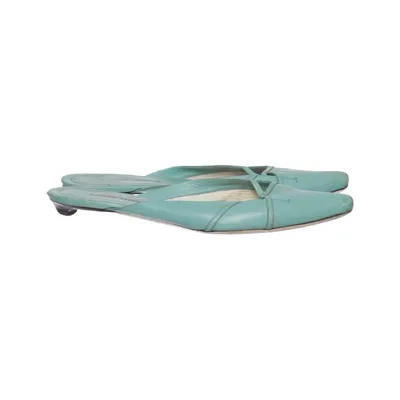 Mules (Turquoise) from Costume National Leather