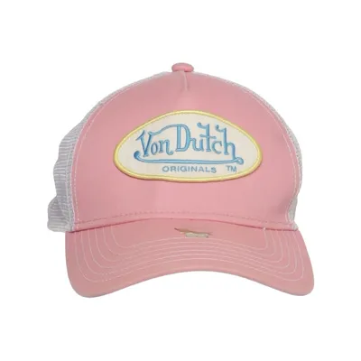 Casquette de camionneur (Rose, Gris) de Von Dutch Polyester