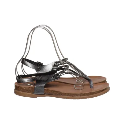 Sandalen (Zilver, Bruin) van Porronet Leer