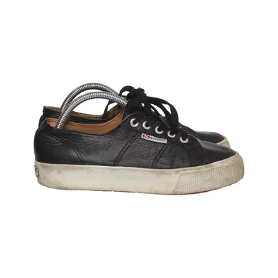 Sneakers (Black) from Superga Leather