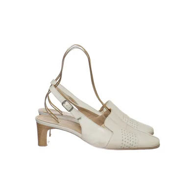 Mules (Blanc) de Simona Cuir
