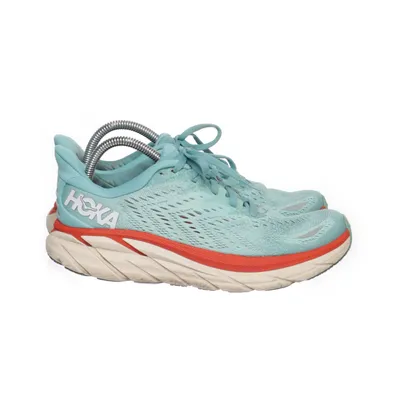 Running shoes (Blue, Red) from Hoka