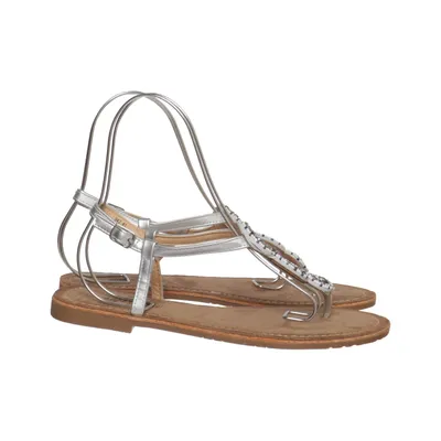 Sandales (Argent, Marron) de Super Mode