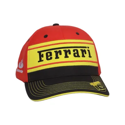 Honkbalpet (Rood, Zwart, Geel) van Puma x Ferrari Polyester