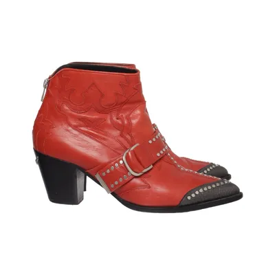 Cowboystøvler (Rød) fra Zadig & Voltaire Læder