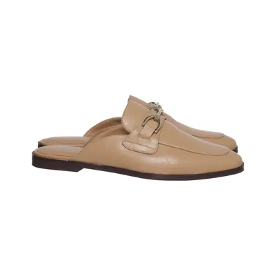Hjemmeskor (Beige) fra Zara Læder