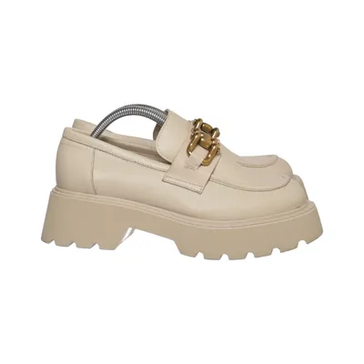 Loafers (Beige) from Badura Leather