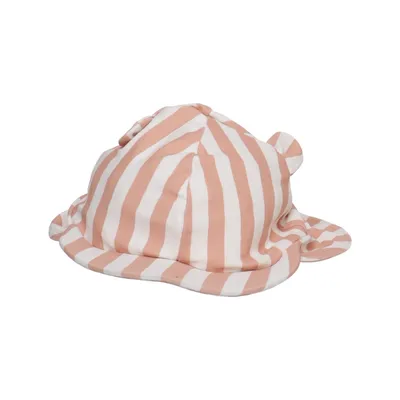 UV-keps (Rosa, Vit) från Liewood Elastan, Återvunnen polyester