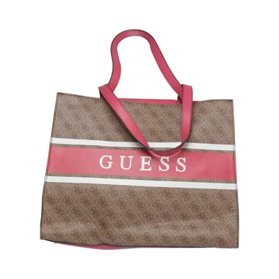 Håndtaske (Brun, Pink, Hvid) fra Guess