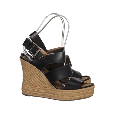 Wedges (Black, Beige) from Vanessa Wu Leather