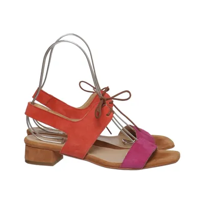 Sandals (Red, Pink, Brown, Multicolored) from Lesac Leather