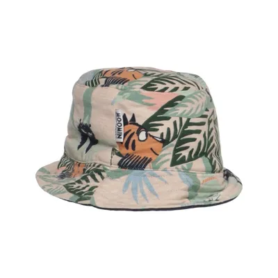 Bucket hat (Beige, Multicolored) from Martinex Elastane, Organic cotton