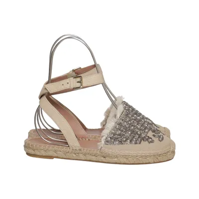 Espadrilles (Beige, Argent) de Twinset Cuir