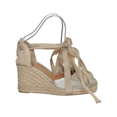 Chaussure compensées (Or) de Castañer