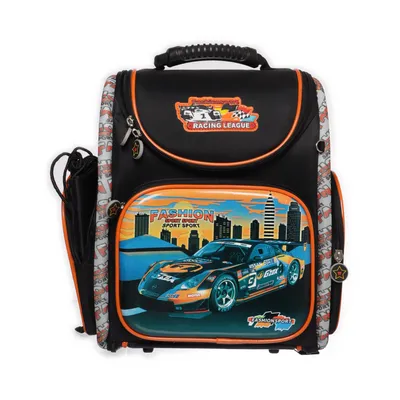 Backpack (Black, Orange, Multicolored) from Fashion Sport