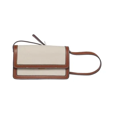 Sac à bandoulière (Marron, Beige) de Mango Polyester, Polyuréthane, Coton recyclé