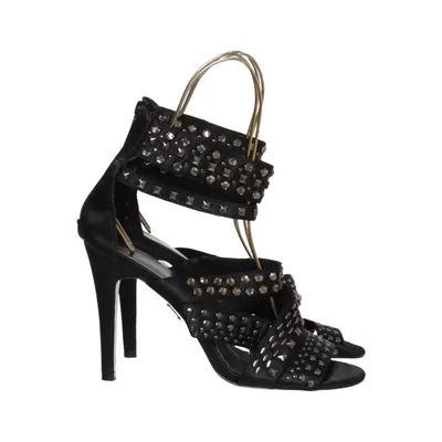 High heel sandals (Black) from Sex and the City Leather