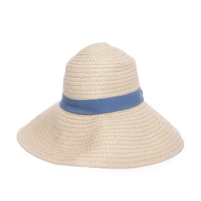 Zonnehoed (Geel, Blauw) van Mango Polyester