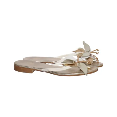 Flip Flops (Silber, Weiß, Beige) von Lavorazione Artigiana