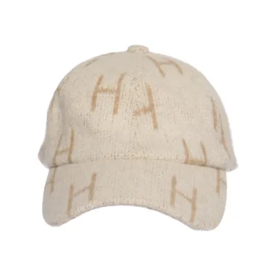 Baseballkeps (Beige, Brun) från Hést Elastan, Merinoull, Mohair, Polyamid
