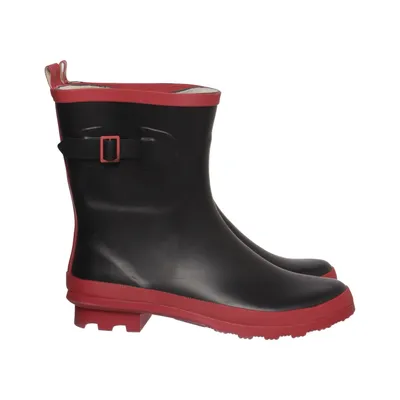 Bottines en caoutchouc (Noir, Rouge) de Crane