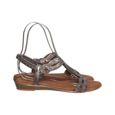 Sandales (Marron, Argent) de Lunar
