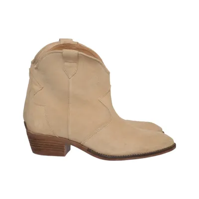 Enkellaarzen (Beige) van Pavement Leer