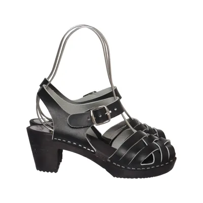 Clogs (Black) from Swedish Clogs Leather