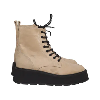 Snørestøvler (Beige, Sort) fra Deichmann