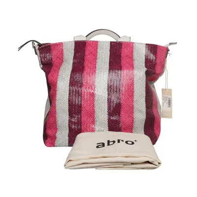 Handtas (Roze, Wit, Lila) van Abro Leer