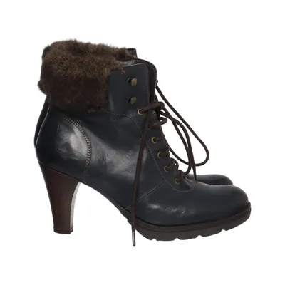 Bottes à talons (Bleu, Marron) de Helen Billkrantz Cuir