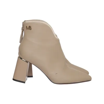 Heeled boots (Beige) from Mariella Burani Leather