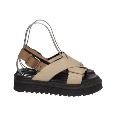 Sandals (Beige, Black) from Shoe Biz Copenhagen Leather