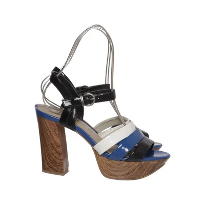 Sandales à talons hauts (Bleu, Noir, Blanc) de Tamaris Trend Cuir