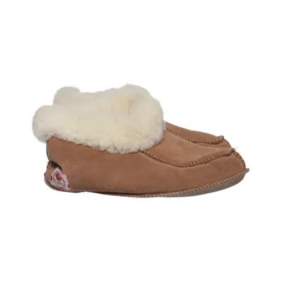 Slippers (Brown) from Red Arctic Leather, Wool
