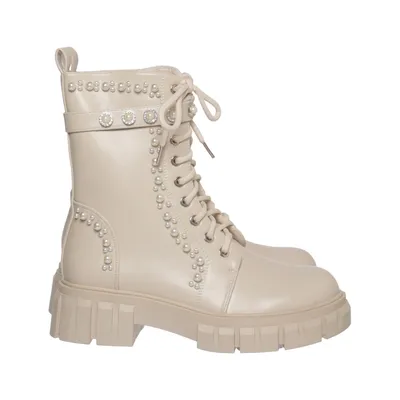 Bottes à lacets (Beige) de Stephan