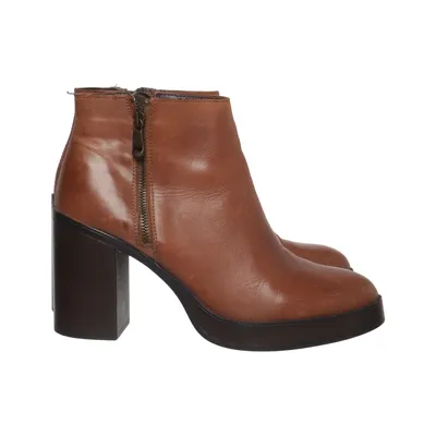 Heeled boots (Brown) from Prodotto Importato Leather