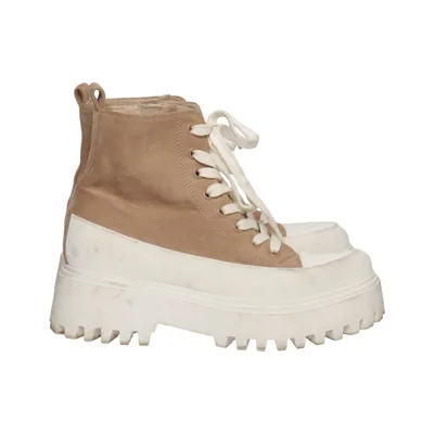 Snørestøvler (Beige, Hvid) fra Corina