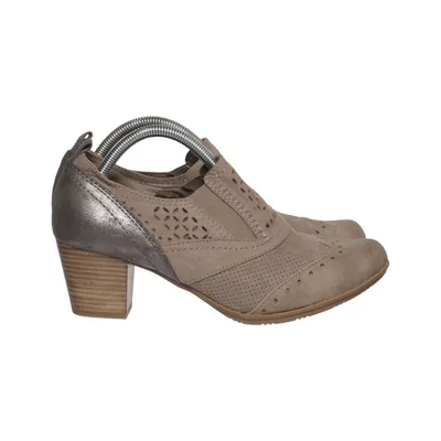 Heeled boots (Beige) from Soft Line