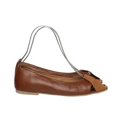 Ballet flats (Brown) from KMB Leather