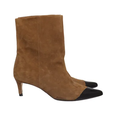 Laarzen met hak (Bruin, Zwart) van Custommade Leer