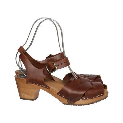 Clogs (Brown) from Sweeks Leather