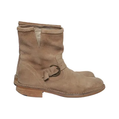 Enkellaarzen (Beige) van Moretti Leer